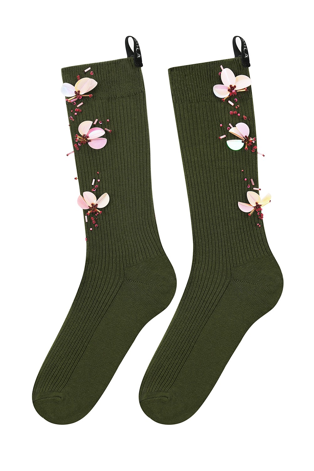 Product photography of socks and tights