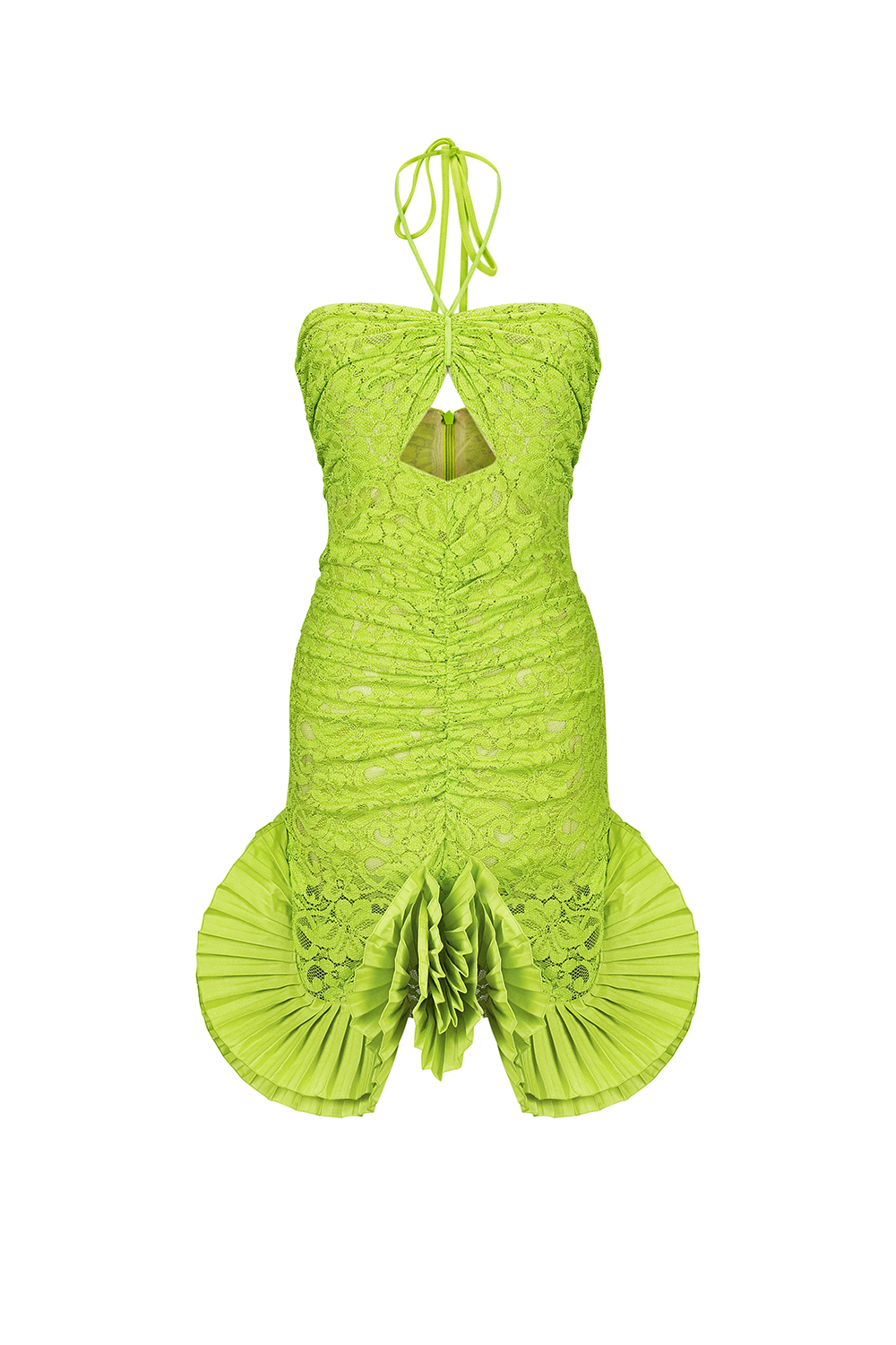 Dress photography on clear mannequin