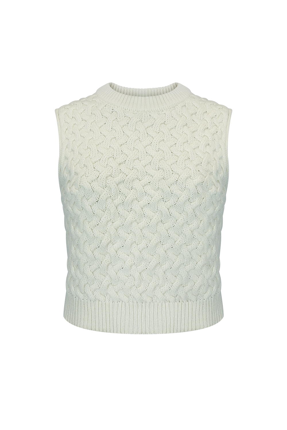 Зйомка в'язаного кардигану на невидимому манекені