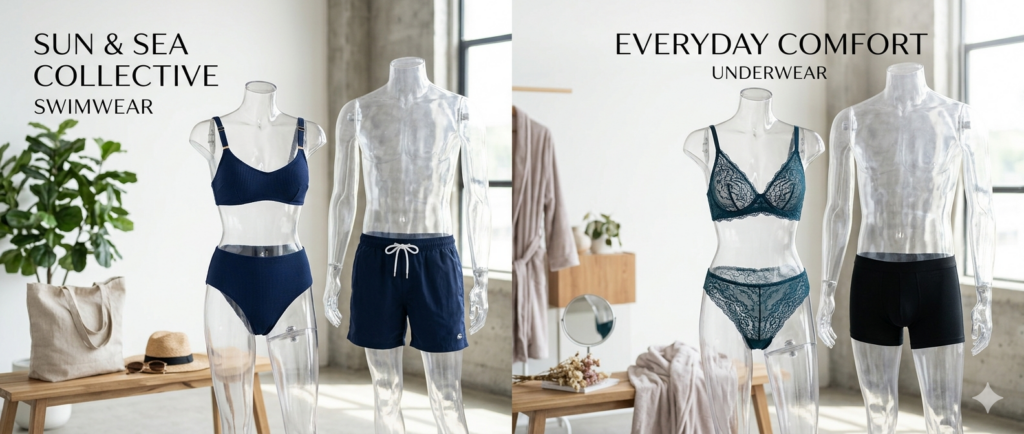 Нижня білизна та купальники